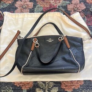 Coach Black and Brown Leather Women's Bag